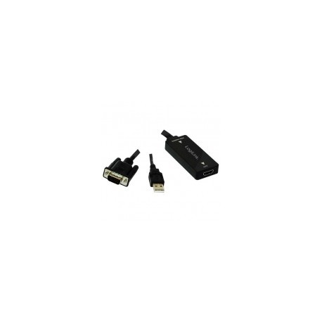 Logilink adaptador VGA + audio a HDMI audio CV0060