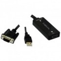 Logilink adaptador VGA + audio a HDMI con audio CV
