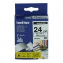 Brother cinta rotula. TZ251 negro/blanco 24mm x 8m