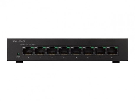 Cisco Switch 8 puertos SG110D-08-EU Gigabit
