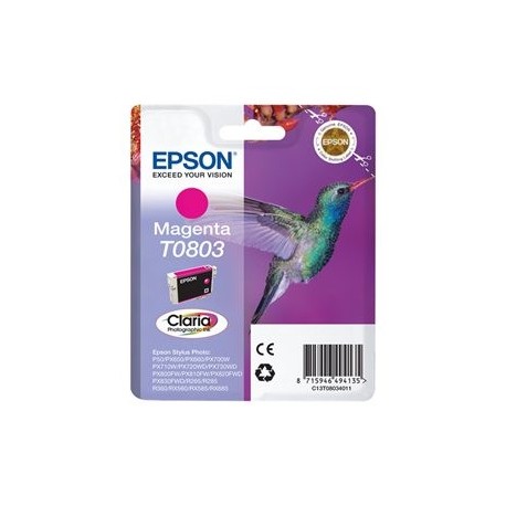 Epson cartucho de tinta magenta T0803 600 páginas