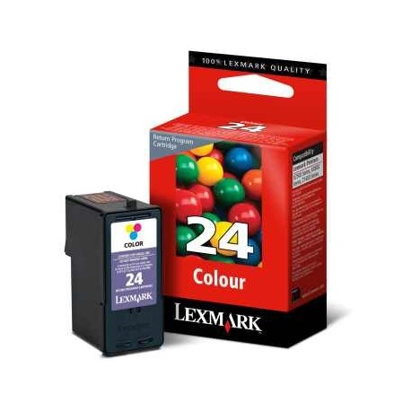 Lexmark cartucho tinta color 24 18C1524E 190 pág