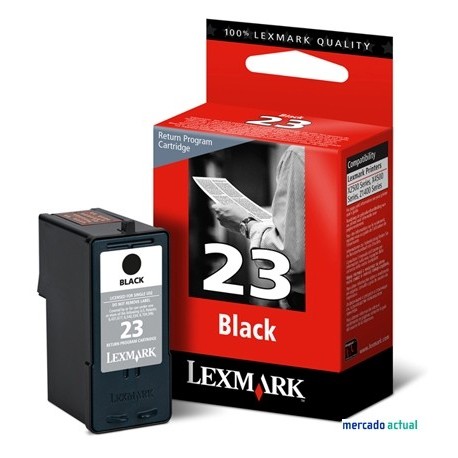 Lexmark cartucho tinta negro 23 18C1523E 215 pag