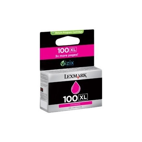 Lexmark cartucho tinta magenta 100XL 14N1070E