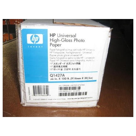 HP papel Q1427A 36" (914nn)x30,5m 179gr. foto glos