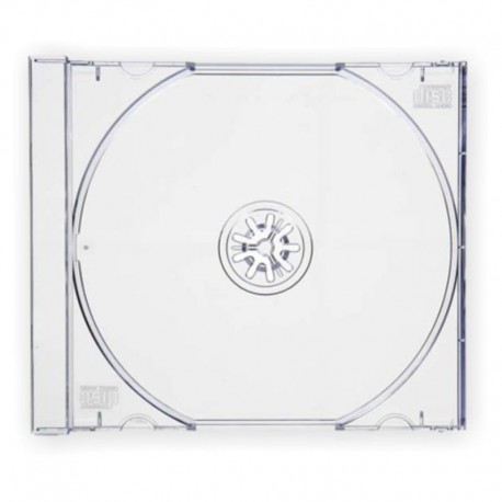 Deja caja CD/DVD 1u caja normal plástico trans