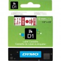 Dymo cinta rotuladora 45015 rojo/blanco 12mm x 7m