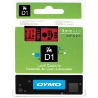 Dymo cinta rotuladora 40917 negro/rojo 9mm x 7m