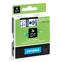 Dymo cinta rotuladora 45014 azul/blanco 12mm x 7m