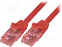 Logilink cable red RJ45 1m. Cat.6e rojo UTP cobre