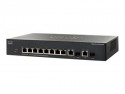 Cisco Switch 8 puertos SG300-10PP PoE+ (62 W)