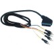 Cable euroconector Scart a 4 RCA, 2 audio in/out +