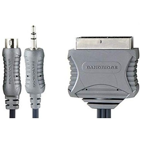 Bandridge cable S-VIDEO/jack 3,5 ST/ a SCART euro