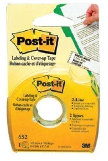 3M Post-it cinta correctora 652 8,42mm x 17,7m