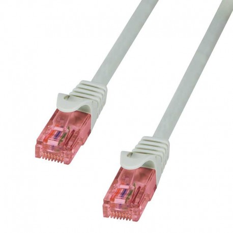 Logilink cable red RJ45 2m. Cat.6 gris UTP cobre