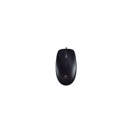 Logitech ratón 910-003357 cableado USB negro B100