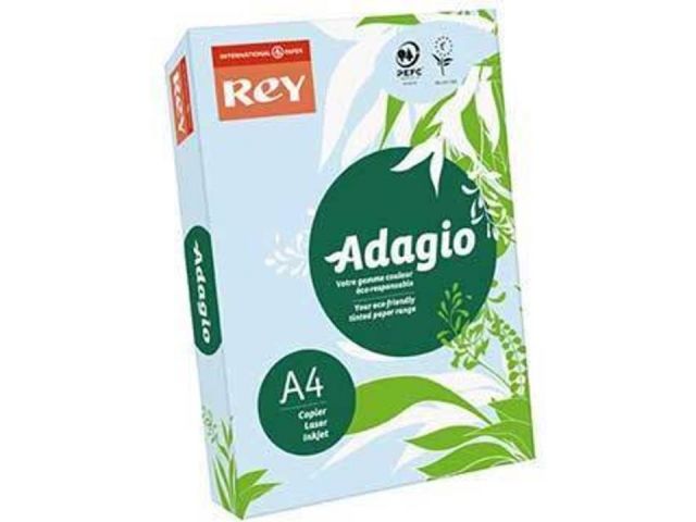 A4 liso 80Gr  500 hojas color pálido azul celeste ADAGIO