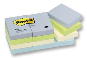 3M Post-it notas 653 38x51mm 12 unidades