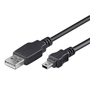 LogiLink cable USB A - USB  B mini 1,8 metros macho-macho 5 pins 2.0 negro 12302N-50767
