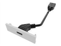 VISION Conector HDMI modulo TC2 HDMI 1.4 Incluye cable corto en la parte trasera. Lleva audio digital y vídeo a través de cable. AWG 28