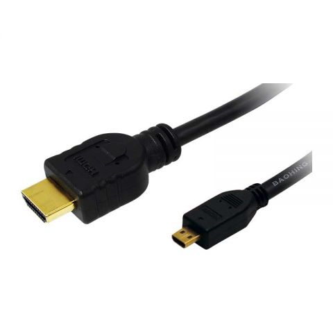 LogiLink cable HDMI A - HDMI D micro macho-macho 2 metros 1.4 negro High Speed CH0032