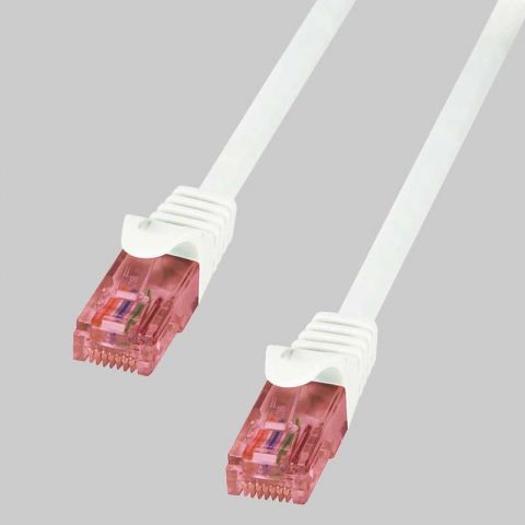 LogiLink cable de red RJ45 1 metro Cat.6e blanco UTP cobre CQ2031U