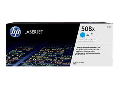 HP toner cyan 508X CF361X 9500 páginas para MFP M577, M552, M553, M577
