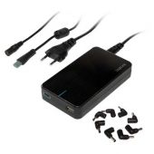 LogiLink alimentador de corriente 90w universal para portátil 8 conectores y conector USB de carga