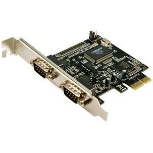 LogiLink tarjeta 2 puertos serie RS-232 PCI Express PC0031 - perfil bajo