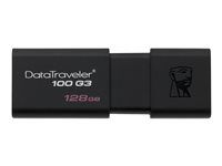 Kingston DataTraveler 100 G3 - Unidad flash USB -128 Gb - USB 3.0 - negro