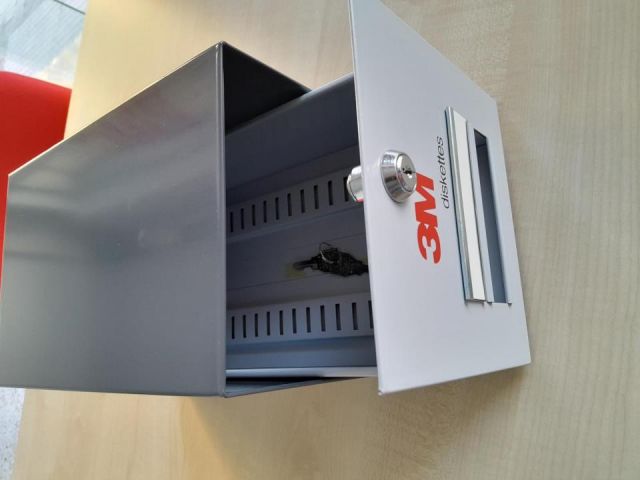 3M Archivador metálico - cajón con cerradura - 17,5cm ancho x 17cm alto x 28cm profundo