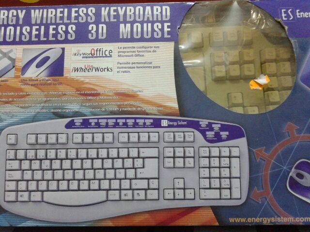 Energy System teclado + ratón inalámbrico Win 95/98/XP PS2 teclado, PS2 ratón