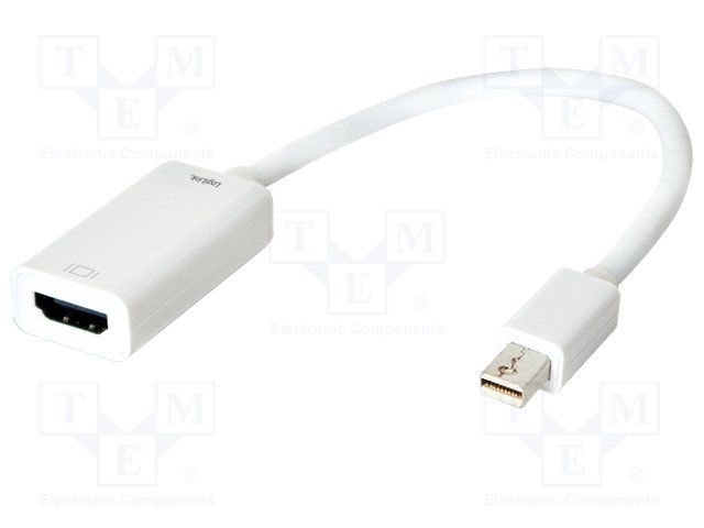 LogiLink adaptador mini DisplayPort 1.2 a HDMI tipo activo CV0036B - 0,15m