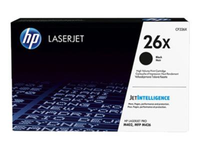 HP toner negro 26X CF226X 9.000 páginas para LaserJet Pro M402d, M402dn, M402dne, M402dw, M402n, MFP M426dw, MFP M426fdn, MFP M426fdw