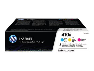 HP toner multipack tricolor 410X CF252XM 5.000 páginas x 3 Color LaserJet Pro M452dn,M452dw;LaserJet Pro MFP M377dw,MFP M477fdn,MFP M477fdw,MFP M477fnw