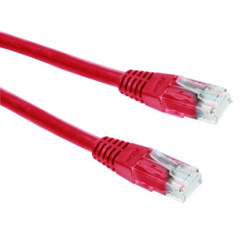 LogiLink cable de red RJ45 0,50 metros Cat.6e rojo UTP cobre CQ2024U