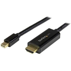 Startech Cable Conversor Mini DisplayPort a HDMI de 3m - MDP2HDMM3MB Negro - Ultra HD 4K - Admite hasta 1920 x 1200