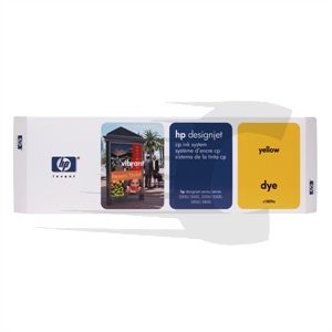 HP cartucho de tinta amarillo C1809A  410ml. 400 páginas (cartucho caducado no afecta al funcionamiento) para DesignJet 2000cp - 2500cp - 2800cp - 3000cp - 3500cp - 3800cp