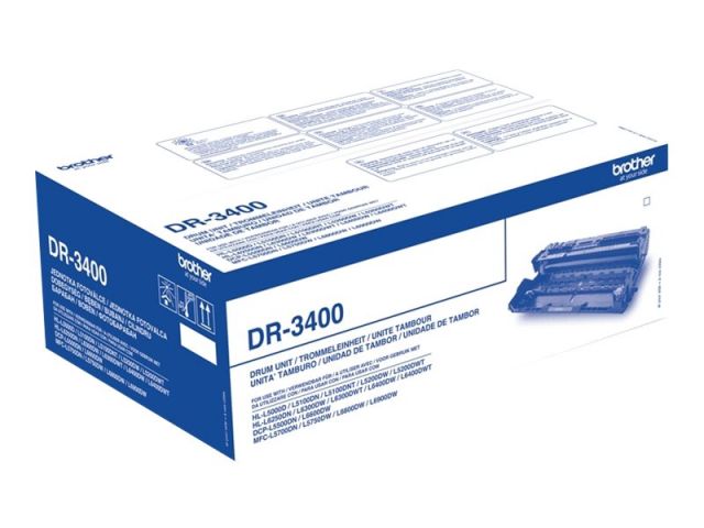 Brother tambor DR3400 50.000 páginas DCP-L5500-DCP-L6600-HL-L5000-HL-L5100-HL-L5200HL-L6250 HL-L6300 HL-L6400 MFC-L5700 MFC-L5750 MFC-L6800MFC-L6900