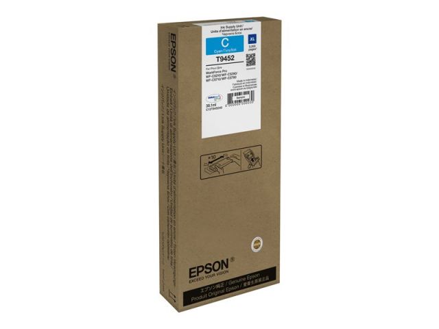 Epson cartucho de tinta cyan T9452 C13T945240 38,1ml - 5.000 páginas para WorkForce Pro WF-C5210DW -  WF-C5290DW -  WF-C5710DWF -  WF-C5790DWF