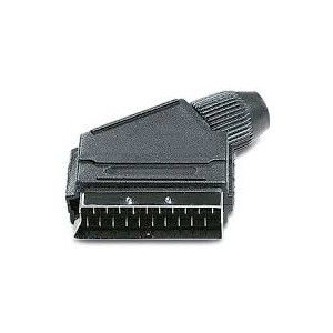 Clavija terminal euroconector  macho 21 pines standard MRS670 para soldar