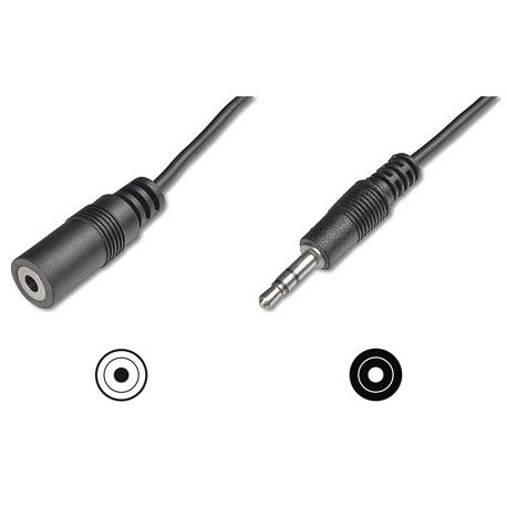 LogiLink cable audio Jack-Jack 3,5mm macho-hembra 3 metros