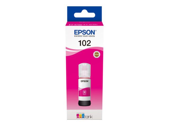 Epson cartucho de tinta tinta magenta 102 C13T03R340 70ml. 6.000 páginas para EcoTank ET-2700, 2750, 2751, 2756, 3700, 3750, 4750; Expression ET-2700, 2750, 3700
