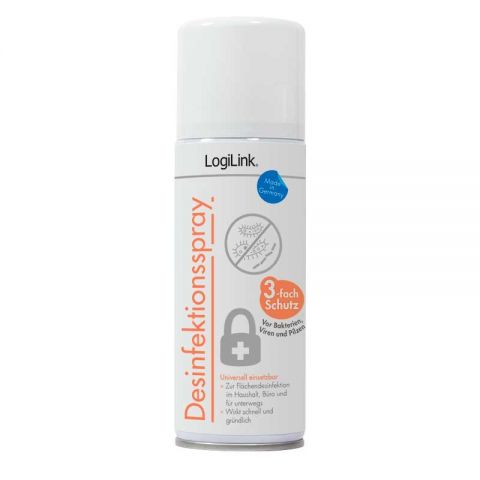 LogiLink spray desinfectante RP0018 superficies - 200ml