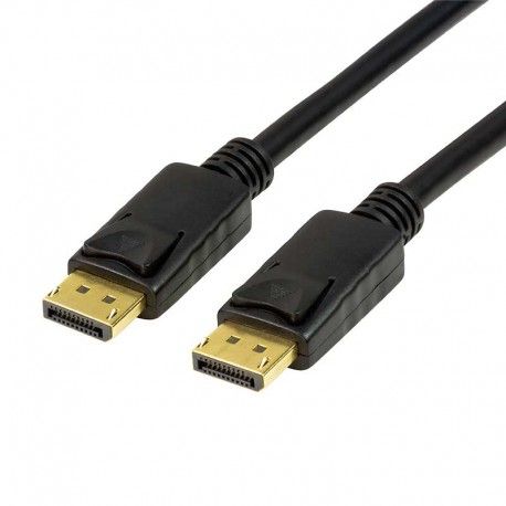 LogiLink cable Displayport 1.4 - 8K/ 60Hz - macho-marcho - negro - conectores chapados en oro - admite 32,4 Gbps - CV0121 - 3 metros