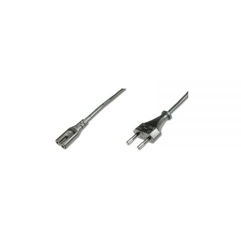 LogiLink cable alimentación en ocho - 2 fases bipolar - CP145 -  3M - negro