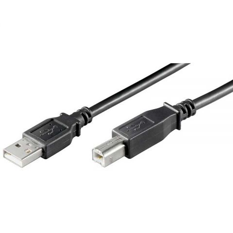 LogiLink cable USB A - USB B 5 metros macho-macho 2.0 HiSpeed CU0009B negro