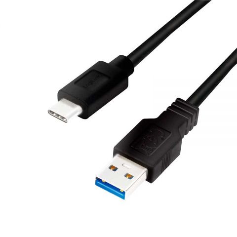 LogiLink cable USB-C  3.2 - USB A 3.0  - 1 metro macho-macho negro CU0168