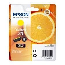 Epson cartucho de tinta tinta amarillo 33 C13T33444012 - 250 páginas - para XP-635 - 830 - Expression Premium XP-530 - 540 - 630 - 635 - 640 - 645 - 830 - 900