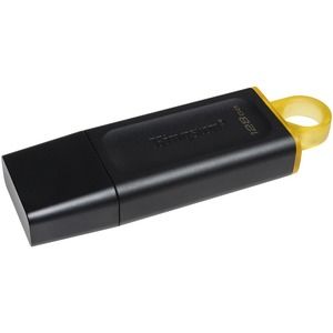 Kingston Memoria USB de 128GB DataTraveler Exodia - DTX/128GB - flash USB - 128 GB - USB 3.2 Gen 1 - negro con amarillo